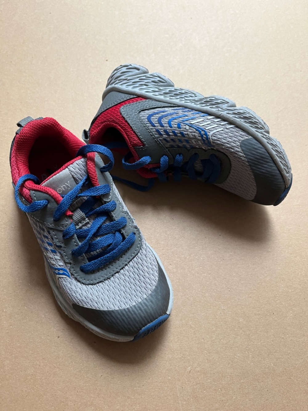 Saucony Lightweight Grey & Blue Athletic Sneakers Size 11 (Y)